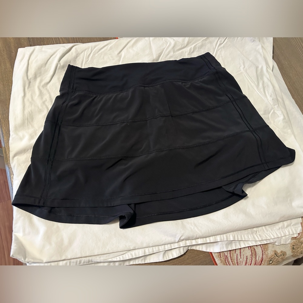 Black Lululemon Pace Rival Skirt
